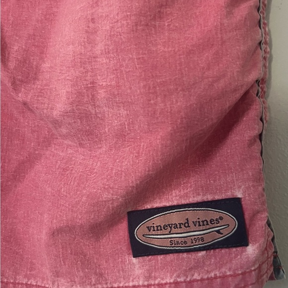 Vineyard Vines Men's Bright Pink Swim Trunks - Picture 5 of 6